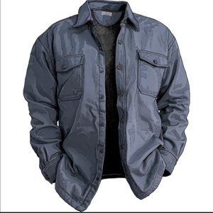 Duluth Fire Hose Hanger Bender Shirt Jac Blue L